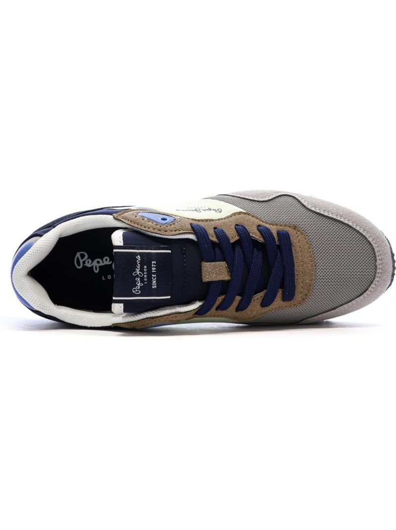 Pepe jeans london life grijze heren sneakers Zilvergrijs - Kiabi
