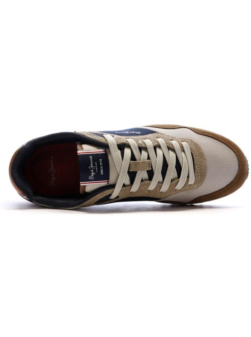 Pepe Jeans London Life Heren Bruine Sneakers - Kiabi Pepe Jeans London Life Heren Bruine Sneakers - Kiabi