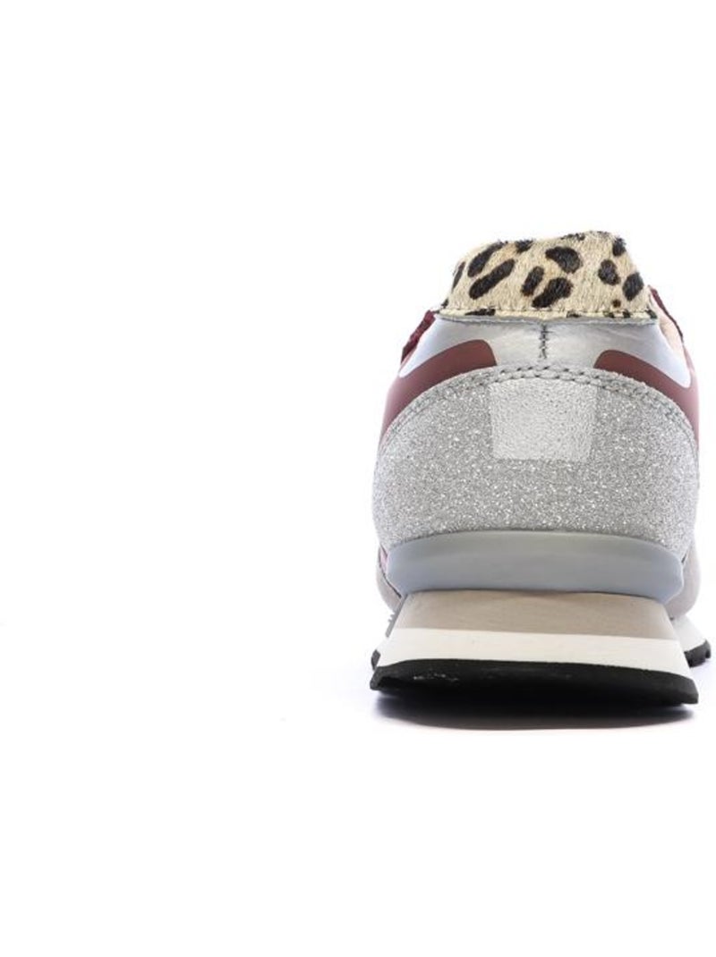 Pepe jeans marlon bordeaux/grijze dames sneakers Roze - Kiabi