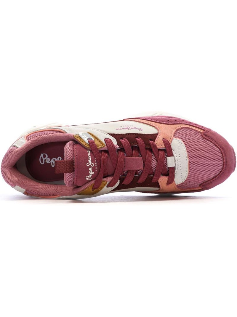 Pepe jeans marlon roze/beige dames sneakers Roze - Kiabi
