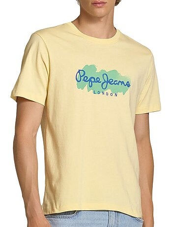 Pepe jeans milton geel t-shirt voor heren