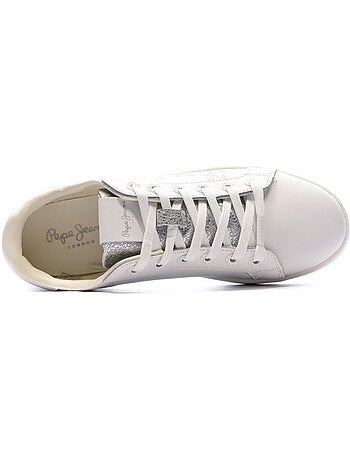 Pepe jeans milton grijze dames sneakers