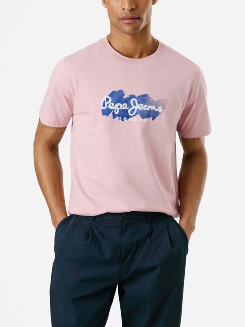 Pepe Jeans Milton T-shirt voor Heren - Roze - Kiabi Pepe Jeans Milton T-shirt voor Heren - Roze - Kiabi