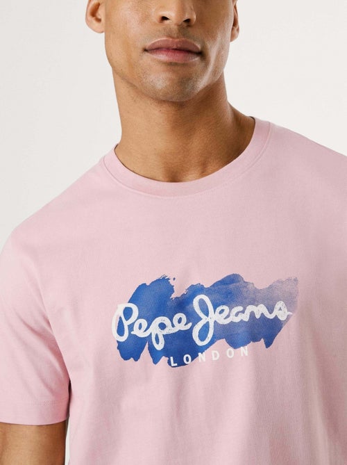 Pepe Jeans Milton T-shirt voor Heren - Roze - Kiabi Pepe Jeans Milton T-shirt voor Heren - Roze - Kiabi