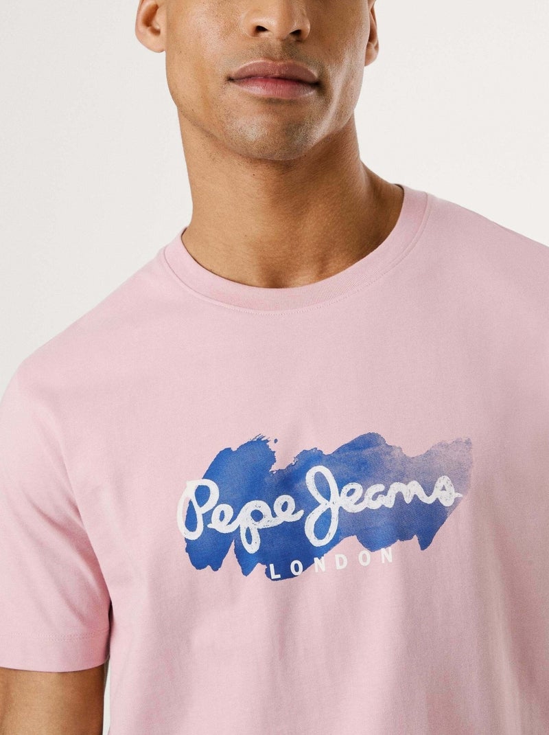 Pepe Jeans Milton T-shirt voor Heren - Roze Roze - Kiabi