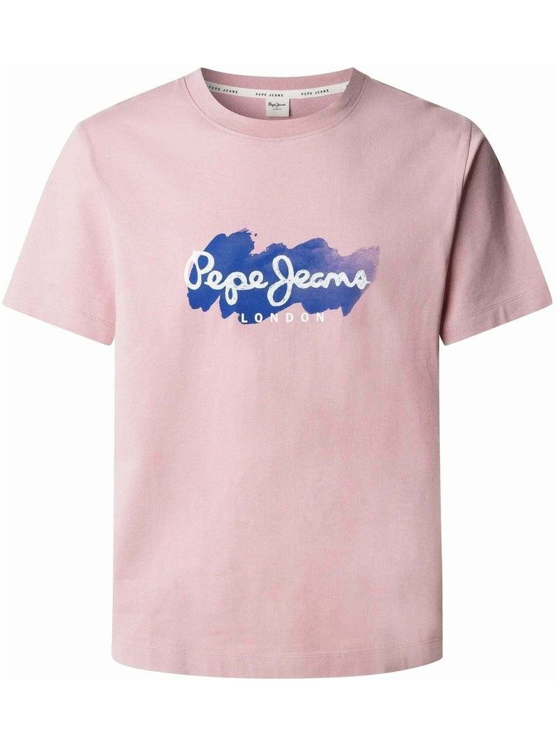 Pepe Jeans Milton T-shirt voor Heren - Roze Roze - Kiabi
