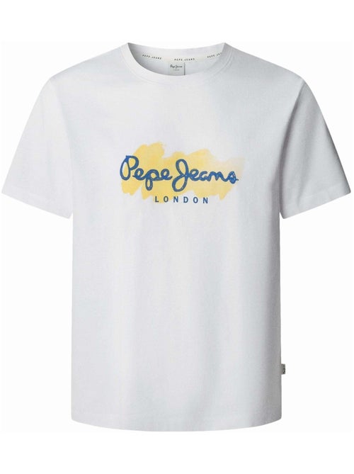 Pepe Jeans Milton Wit T-shirt voor Heren - Kiabi Pepe Jeans Milton Wit T-shirt voor Heren - Kiabi
