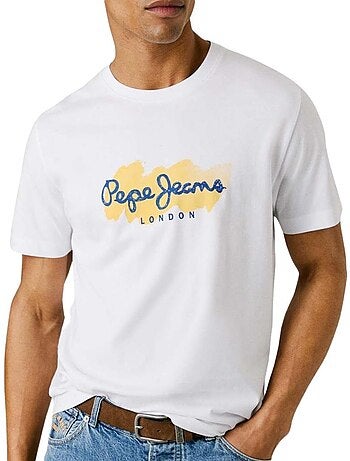 Pepe jeans milton geel t-shirt voor heren