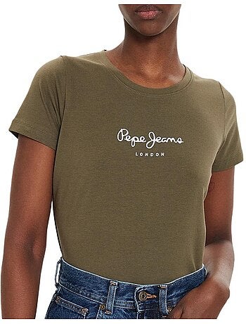 Pepe jeans new virginia zwart t-shirt voor dames