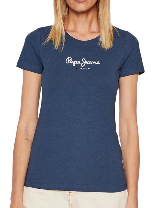 Pepe Jeans New Virginia Marineblauw T-shirt voor Dames - Kiabi Pepe Jeans New Virginia Marineblauw T-shirt voor Dames - Kiabi