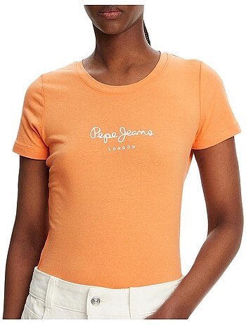 Pepe jeans new virginia zwart t-shirt voor dames