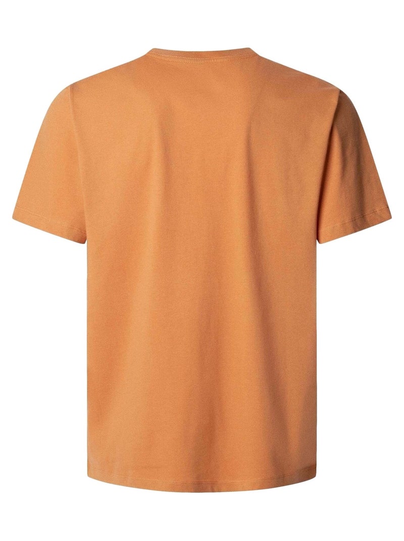 Pepe Jeans Oranje T-shirt voor Heren - Stijlvol & Comfortabel Oranje - Kiabi