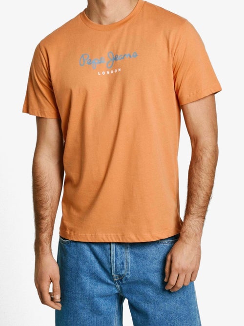 Pepe Jeans Oranje T-shirt voor Heren - Stijlvol & Comfortabel - Kiabi Pepe Jeans Oranje T-shirt voor Heren - Stijlvol & Comfortabel - Kiabi