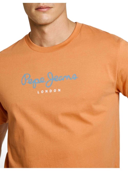 Pepe Jeans Oranje T-shirt voor Heren - Stijlvol & Comfortabel - Kiabi Pepe Jeans Oranje T-shirt voor Heren - Stijlvol & Comfortabel - Kiabi