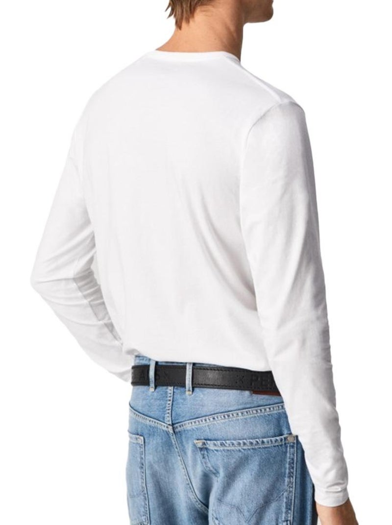 Pepe Jeans Original Basic 2 Wit T-shirt met Lange Mouwen voor Heren Wit - Kiabi