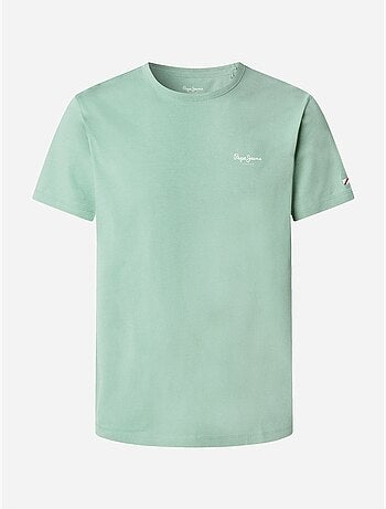 Pepe Jeans Original Basic Geel T-shirt voor Heren PM508212