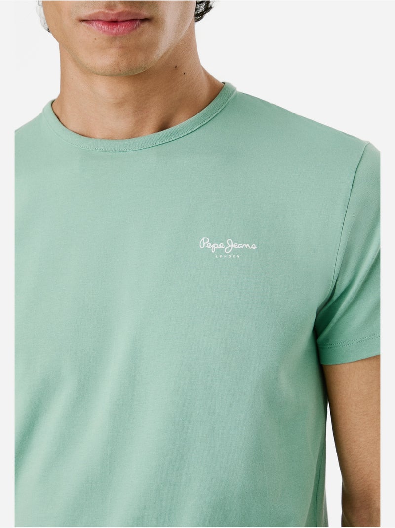 Pepe Jeans Original Basic Groen T-shirt voor Heren Groen - Kiabi