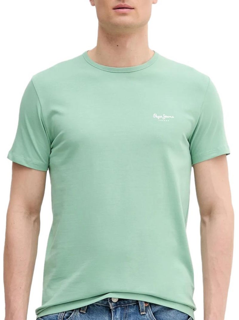 Pepe Jeans Original Basic T-shirt Lichtgroen voor Heren PM508212 Muntgroen - Kiabi
