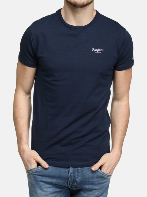 Pepe Jeans Original Basic T-shirt voor Heren - Marineblauw - Kiabi Pepe Jeans Original Basic T-shirt voor Heren - Marineblauw - Kiabi