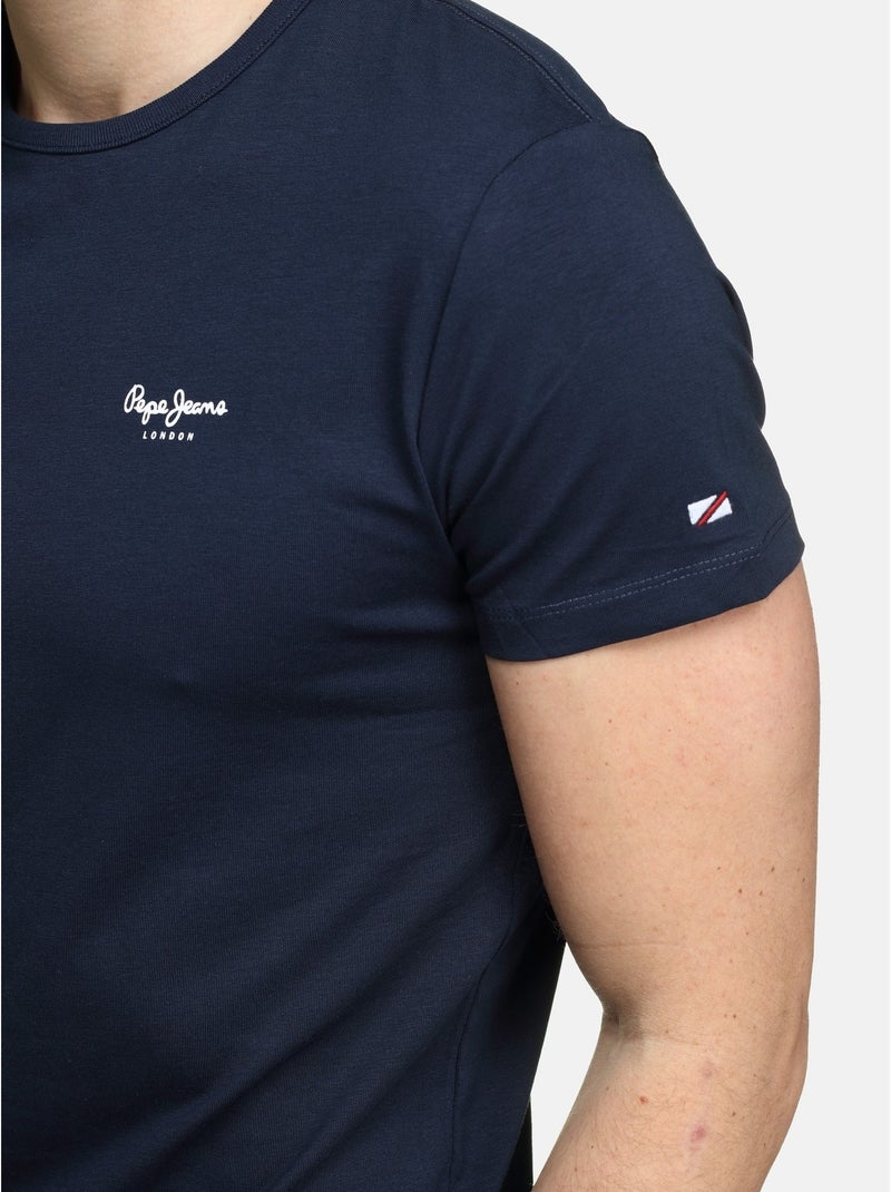 Pepe Jeans Original Basic T-shirt voor Heren - Marineblauw Donkerblauw - Kiabi