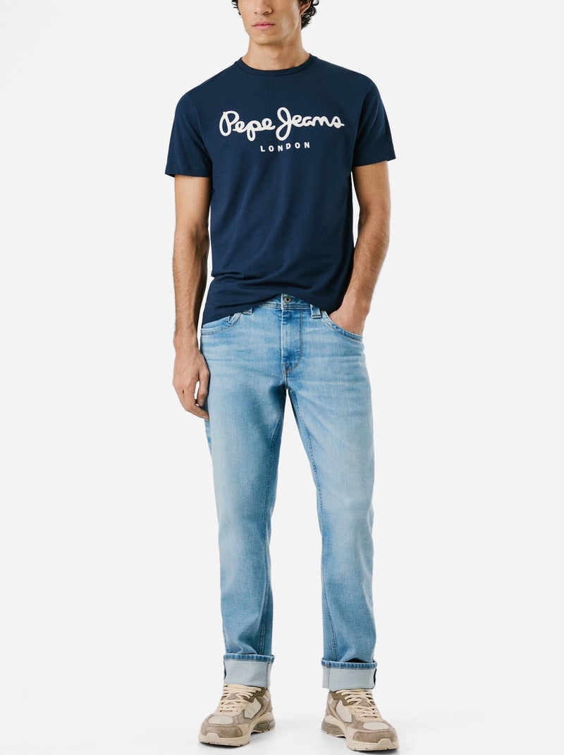 Pepe Jeans Original Stretch N Marine T-shirt voor Heren Blauw - Kiabi