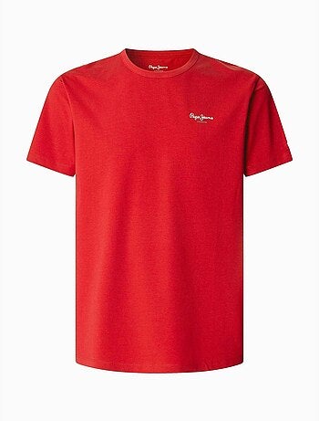 Pepe jeans original basic geel t-shirt voor heren pm508212