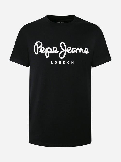 Pepe Jeans Origineel Stretch T-shirt Zwart voor Heren - Kiabi Pepe Jeans Origineel Stretch T-shirt Zwart voor Heren - Kiabi