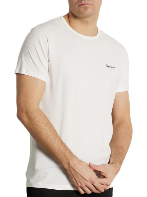 Pepe Jeans Origineel Wit T-shirt voor Heren - Kiabi Pepe Jeans Origineel Wit T-shirt voor Heren - Kiabi