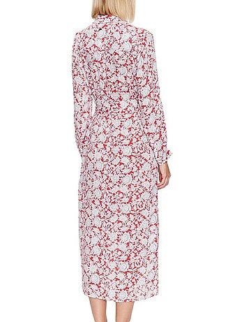 Pepe jeans perah damesjurk rood met patroon