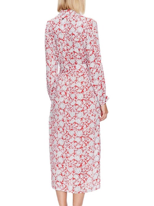 Pepe Jeans Perah Damesjurk Rood met Patroon - Kiabi Pepe Jeans Perah Damesjurk Rood met Patroon - Kiabi