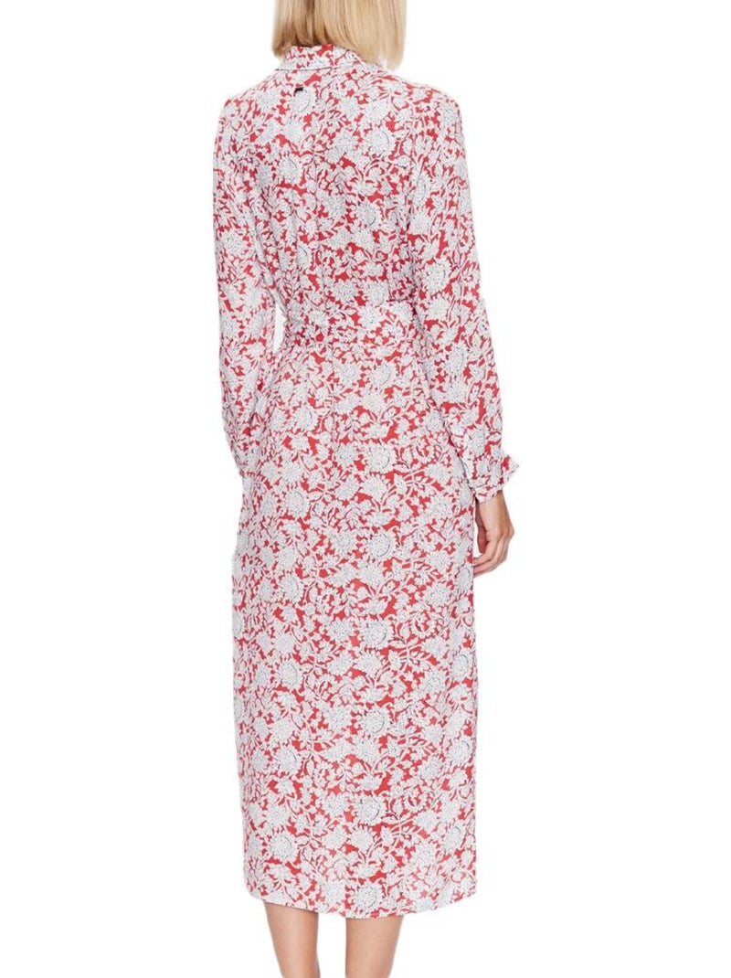 Pepe Jeans Perah Damesjurk Rood met Patroon Rood - Kiabi