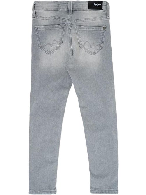 Pepe Jeans Pixlette High Slim Fit Meisjes Jeans Grijs - Kiabi Pepe Jeans Pixlette High Slim Fit Meisjes Jeans Grijs - Kiabi