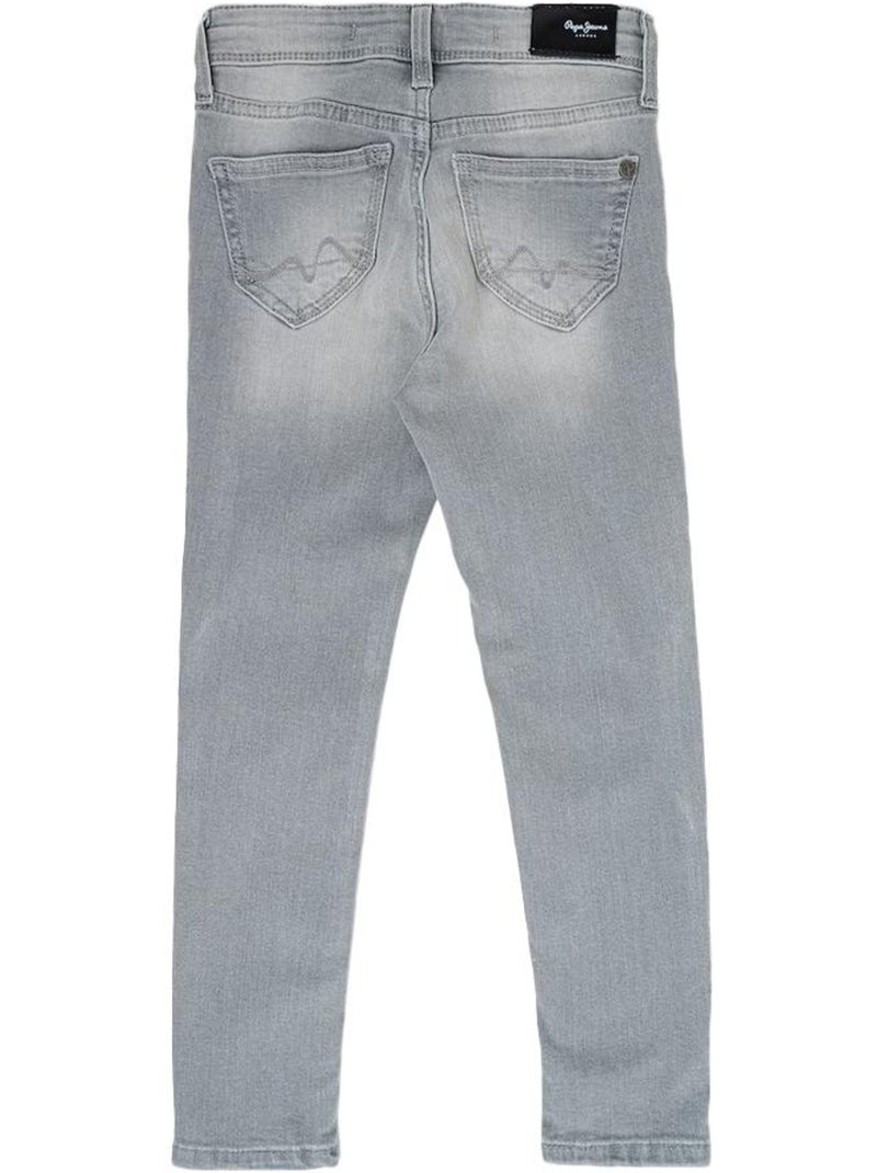 Pepe Jeans Pixlette High Slim Fit Meisjes Jeans Grijs Zilvergrijs - Kiabi