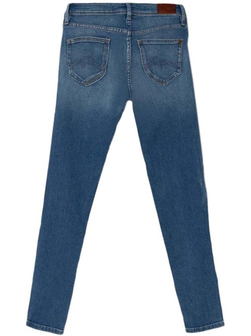 Pepe Jeans Pixlette High Slim Fit Meisjesjeans - Blauw - Kiabi Pepe Jeans Pixlette High Slim Fit Meisjesjeans - Blauw - Kiabi