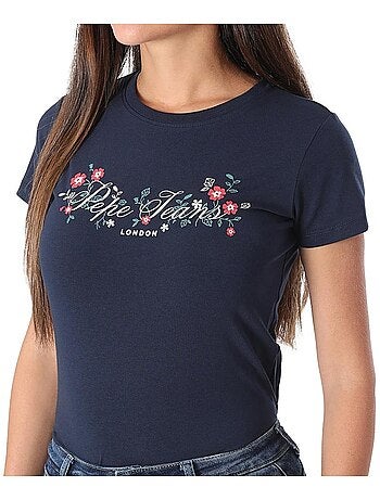 Pepe jeans pjl l nd t marine t-shirt voor dames