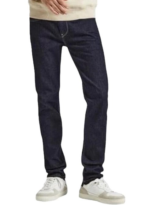 Pepe Jeans PM207388BC02 Slim Fit Heren Jeans Blauw - Kiabi Pepe Jeans PM207388BC02 Slim Fit Heren Jeans Blauw - Kiabi