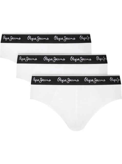 Pepe Jeans PMU Heren Slips Zwart/Wit - 3-pack - Kiabi