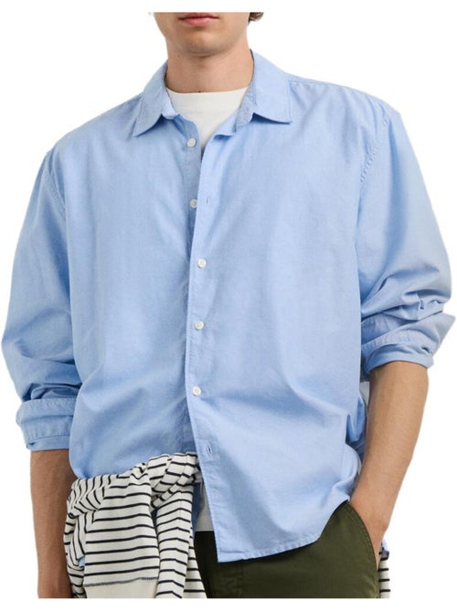 Pepe jeans randy herenoverhemd - blauw - Kiabi