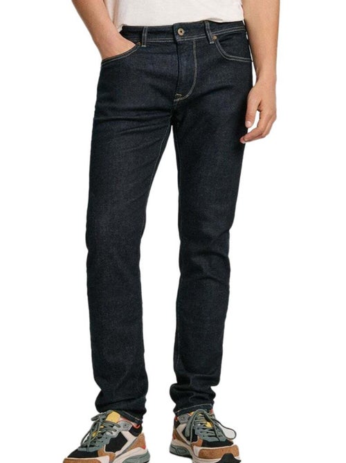 Pepe Jeans Stanley Tapered Straight Fit Heren Jeans - Donkerblauw - Kiabi Pepe Jeans Stanley Tapered Straight Fit Heren Jeans - Donkerblauw - Kiabi