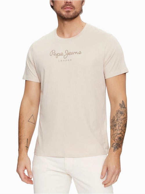 Pepe Jeans T-shirt Beige voor Heren - Stijlvol & Comfortabel - Kiabi Pepe Jeans T-shirt Beige voor Heren - Stijlvol & Comfortabel - Kiabi