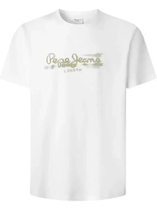 Pepe Jeans T-shirt voor Heren Wit/Kaki - Kiabi