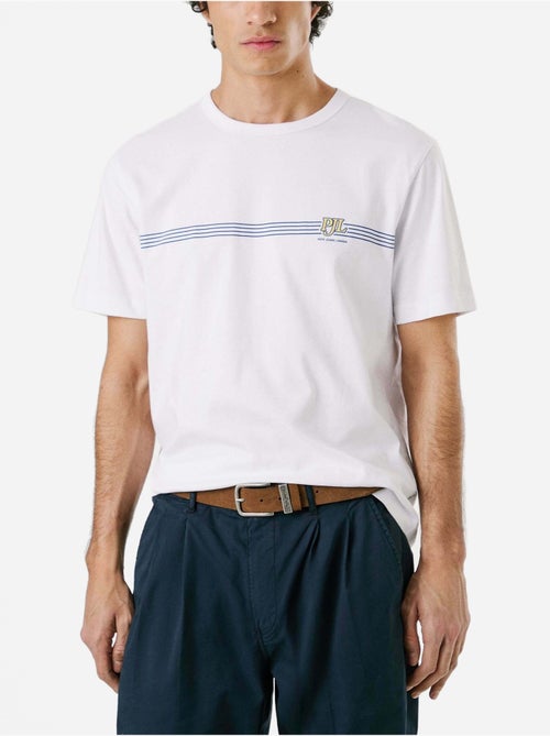 Pepe Jeans Tad Wit T-shirt voor Heren - Kiabi Pepe Jeans Tad Wit T-shirt voor Heren - Kiabi