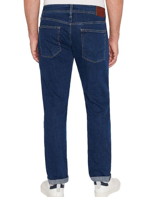 Pepe Jeans Tapered Regular Fit Jeans Donkerblauw voor Heren PM207390CT7 - Kiabi Pepe Jeans Tapered Regular Fit Jeans Donkerblauw voor Heren PM207390CT7 - Kiabi