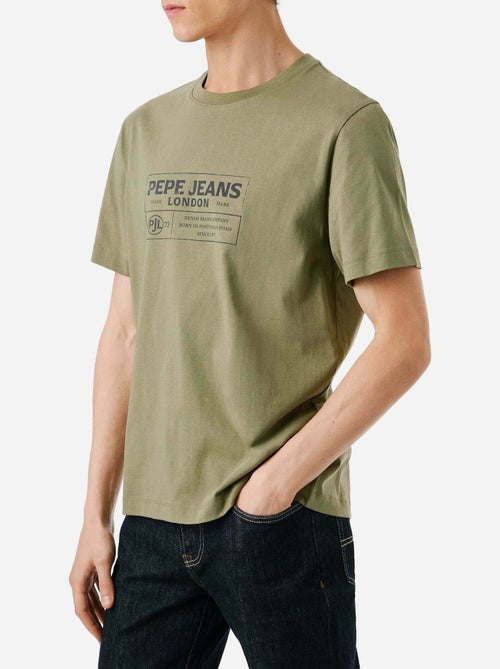 Pepe Jeans Tharky Groen T-shirt voor Heren - Kiabi Pepe Jeans Tharky Groen T-shirt voor Heren - Kiabi