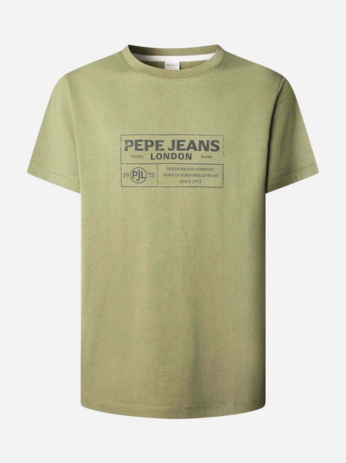 Pepe Jeans Tharky Groen T-shirt voor Heren - Kiabi Pepe Jeans Tharky Groen T-shirt voor Heren - Kiabi