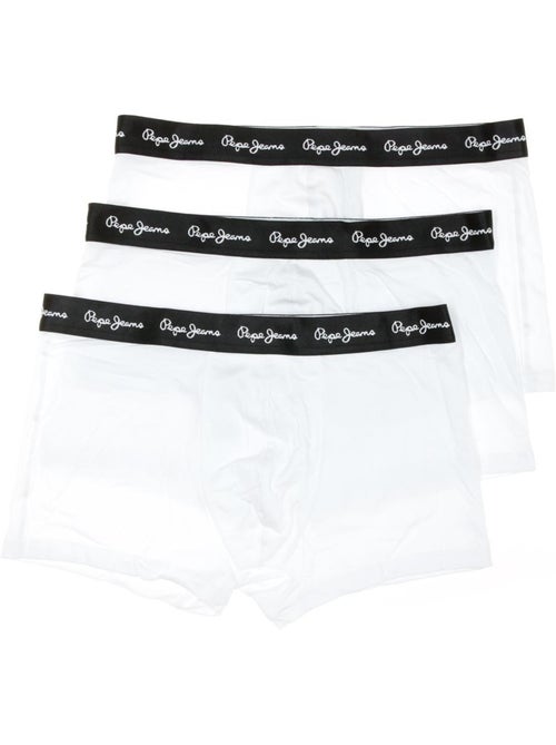 Pepe Jeans TK Heren Boxershorts Wit - 3-pack - Kiabi Pepe Jeans TK Heren Boxershorts Wit - 3-pack - Kiabi