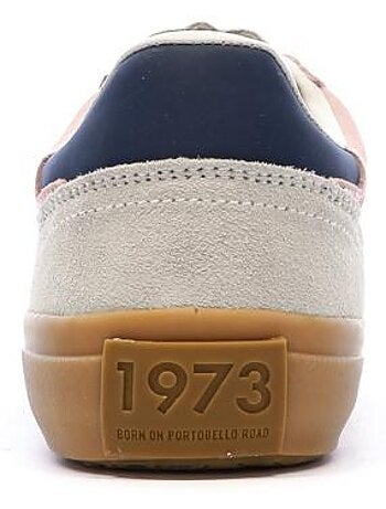 Pepe jeans travis retro dames sneakers met rozenprint