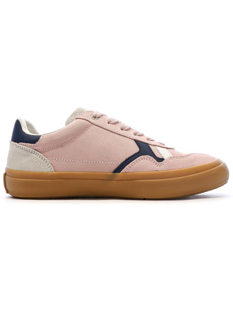 Pepe Jeans Travis Retro Dames Sneakers met Rozenprint Roze - Kiabi
