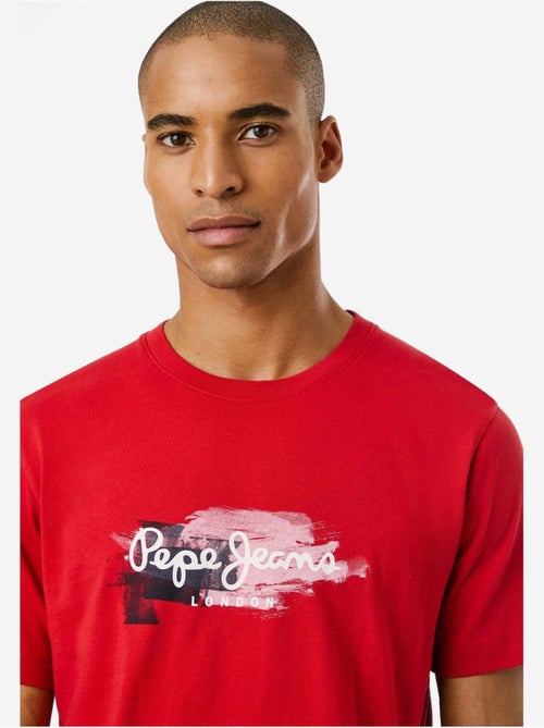 Pepe jeans trey rood t-shirt voor heren - Kiabi