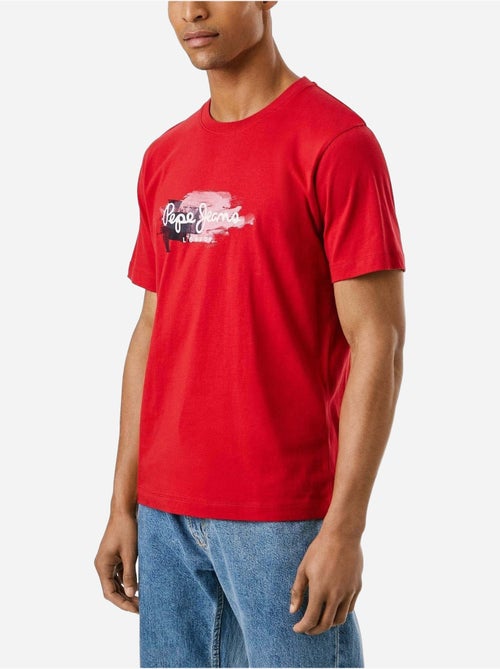 Pepe jeans trey rood t-shirt voor heren - Kiabi